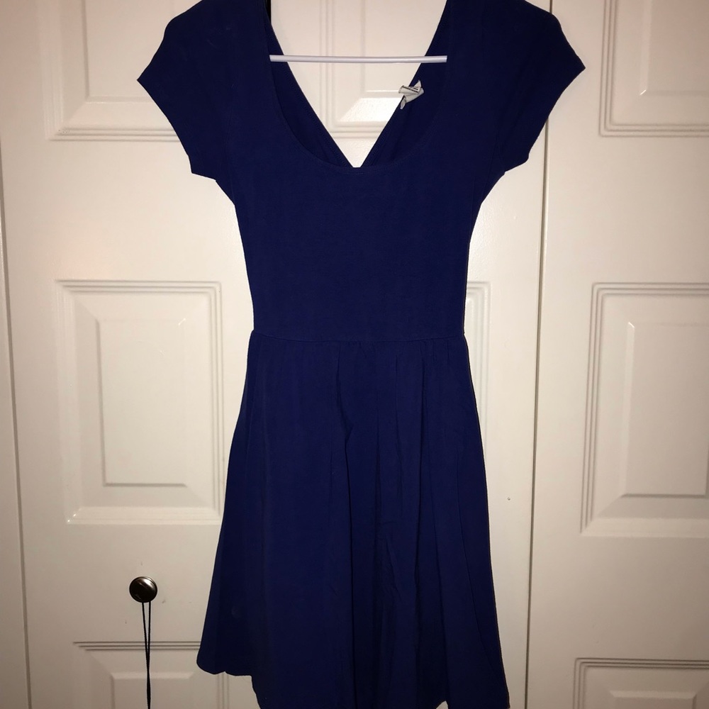 Forever 21 blue short skater dress size small